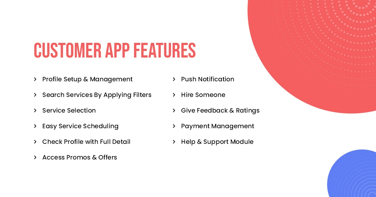 TaskRabbit Customer App Features