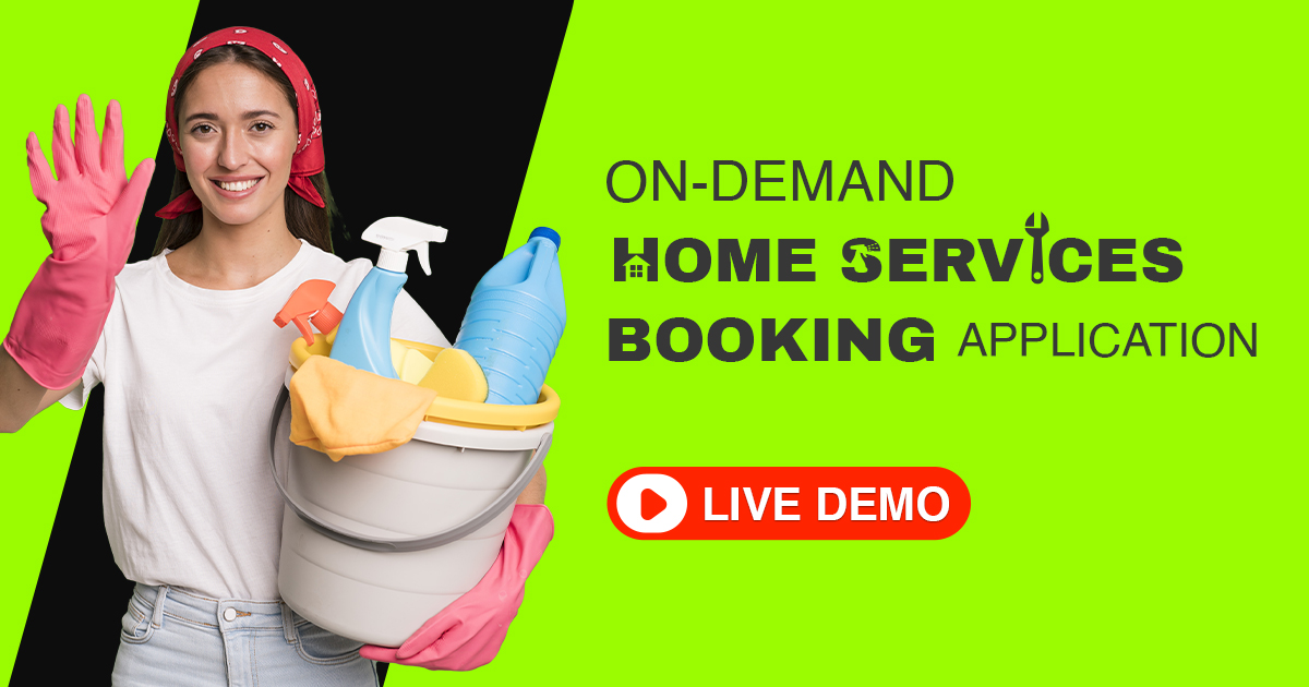 On-demand home service app live demo