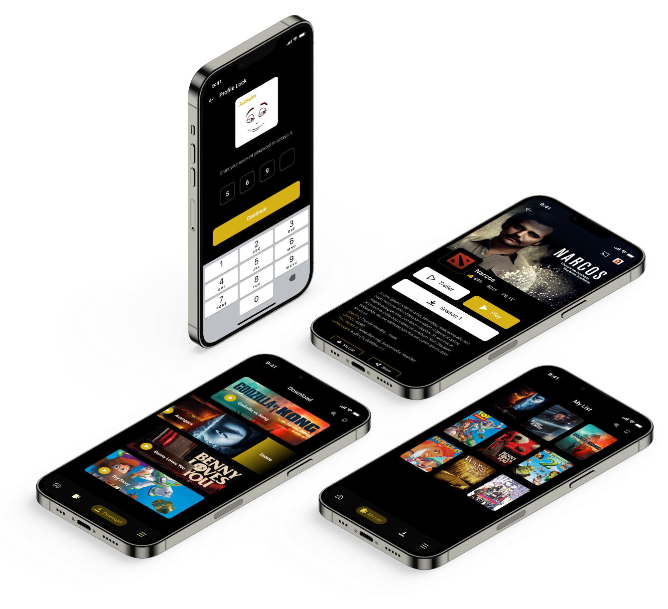 Netflix Like Live Streaming UI Design