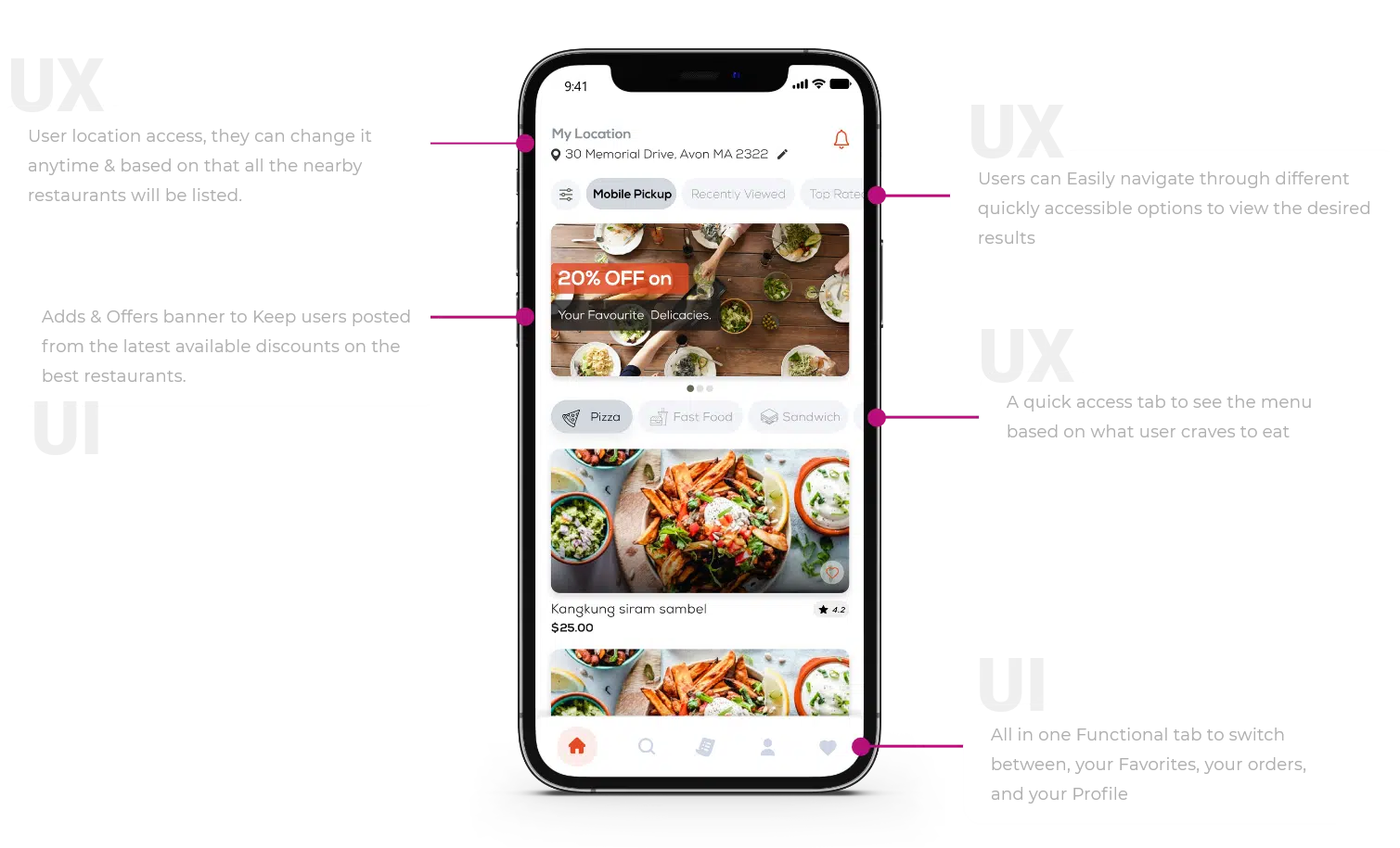 Restaurant App UI Design