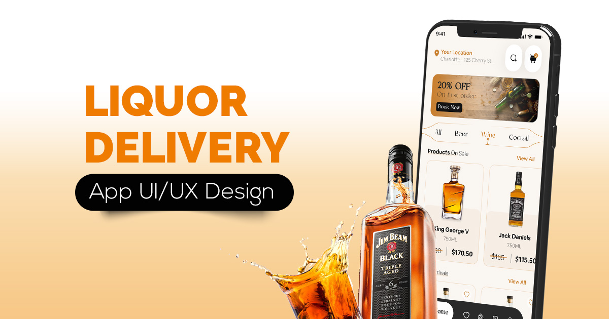 Liquor delivery app design