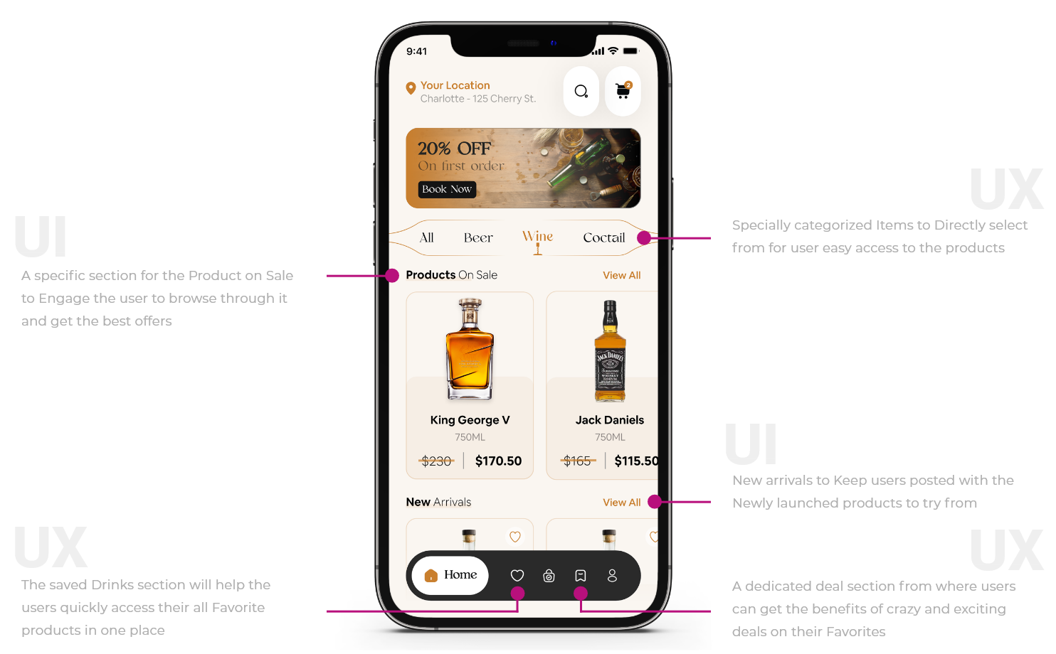 best alcohol delivery app features