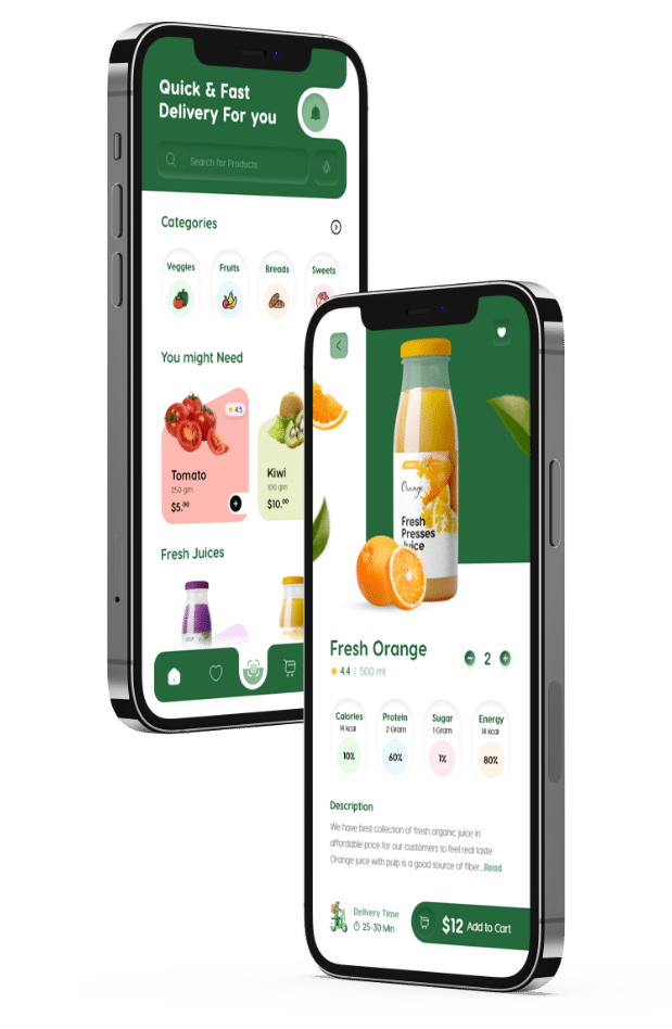 Online Groceries App UI