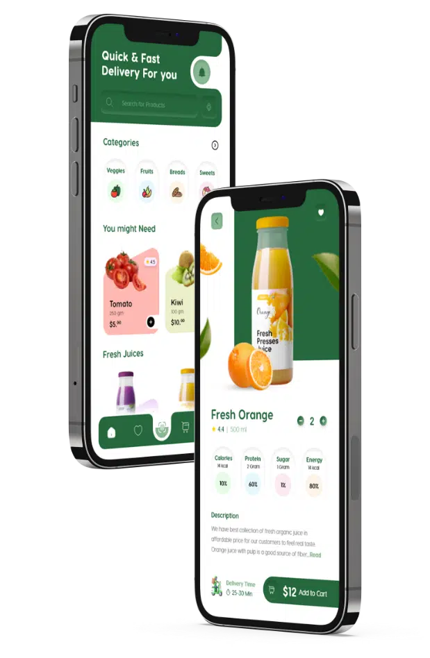 Online Groceries App UI