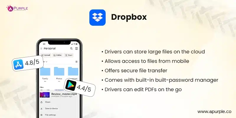 Dropbox Documentation App For Truckers