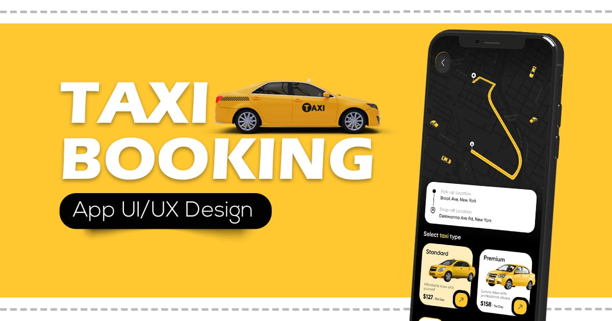 taxi booking app design idea