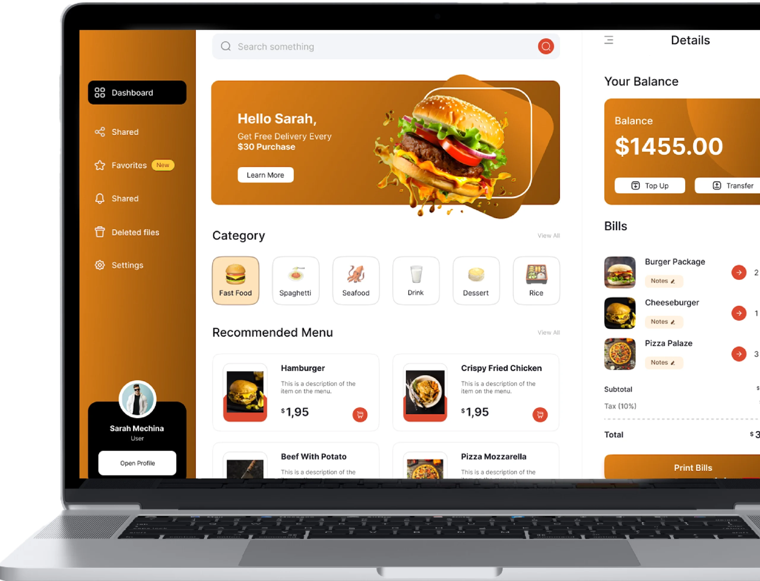 grubhub clone admin panel