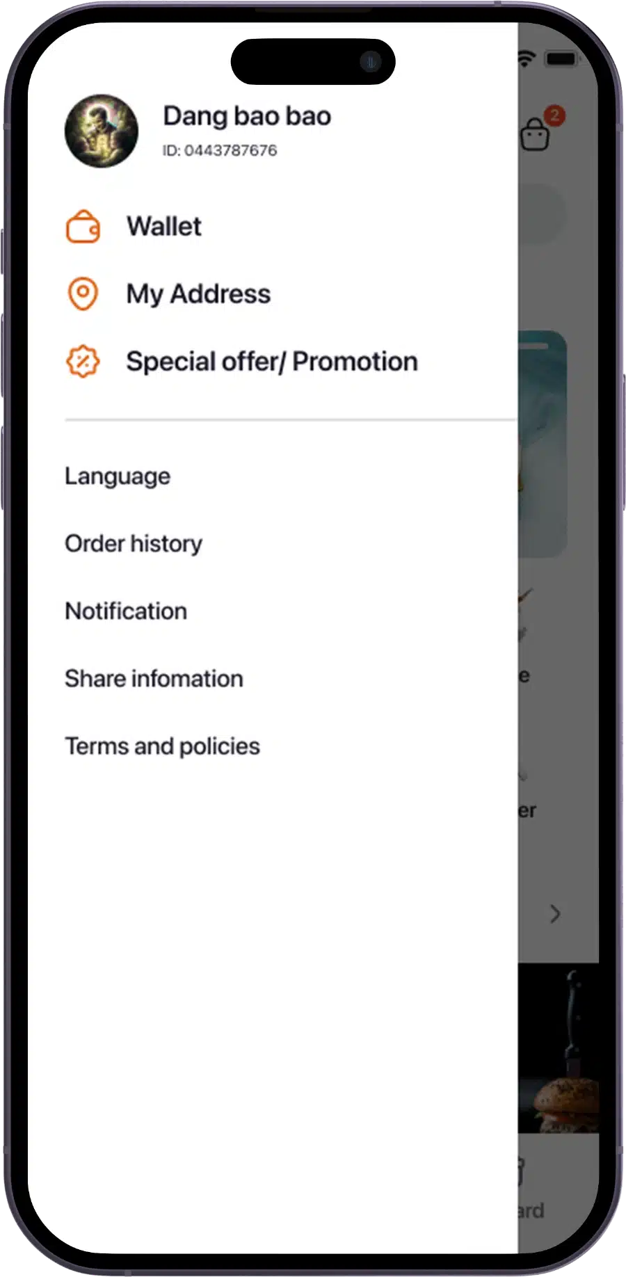 grubhub clone app user app