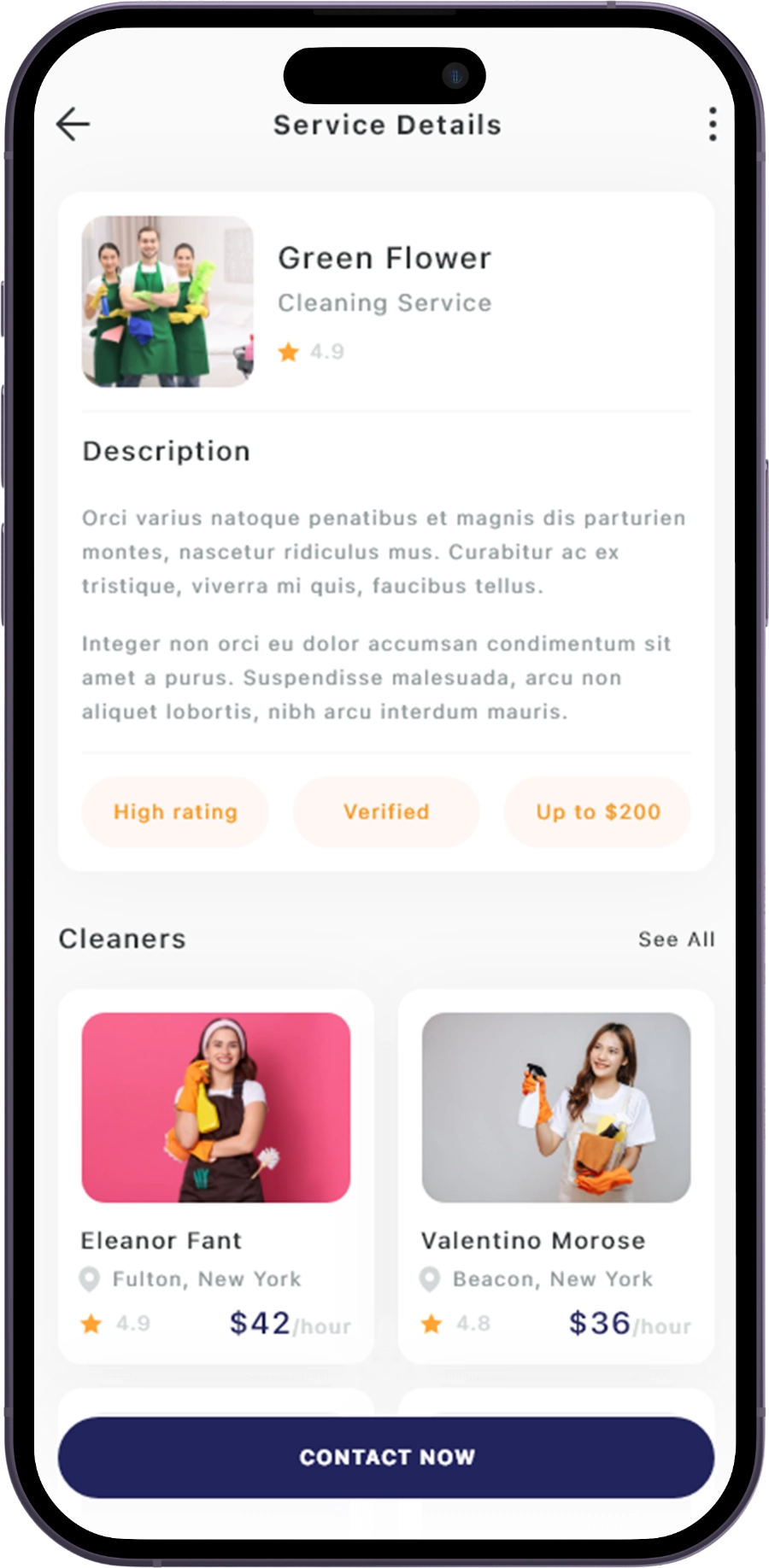 handyman clone script user features