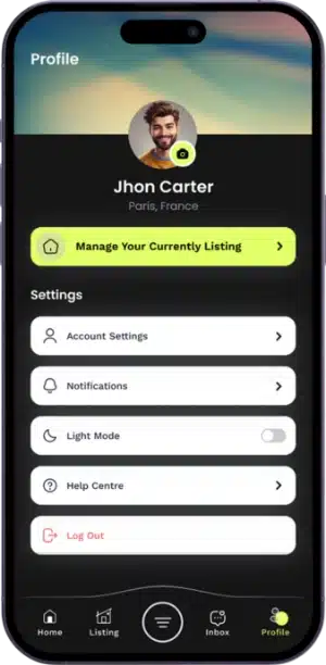 host app features for airbnb clone