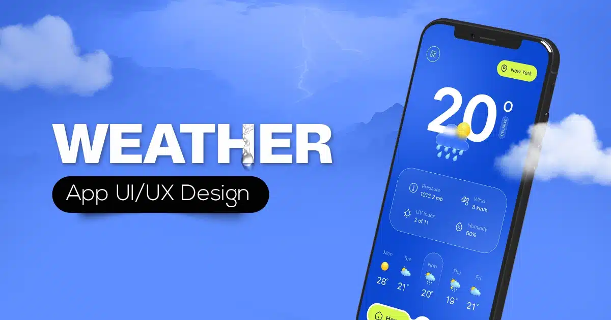 weather app design idea