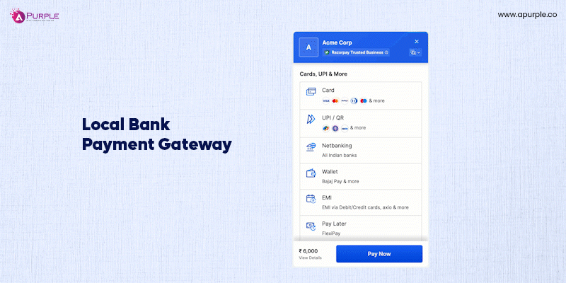 local bank integration for eCommerce payment gateway integration