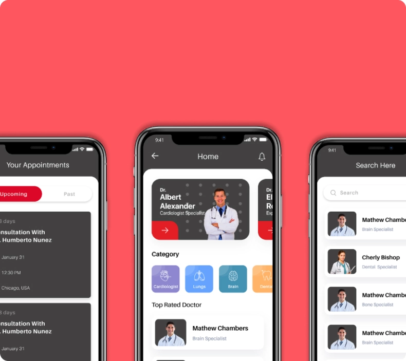 TeleMedicine app portfolio image