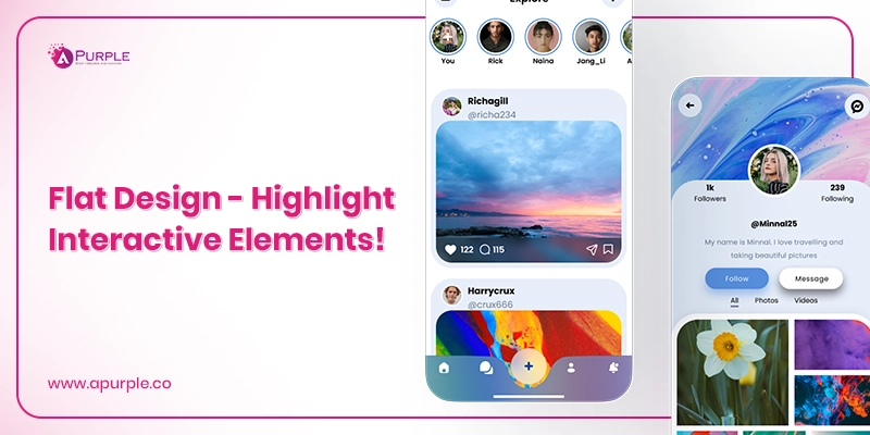flat design app design trends