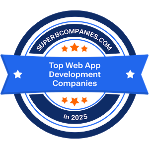 top ecommerce app development firm 2025 badge superbcompnies