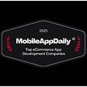 top ecommerce development companies badge mobileappdaily