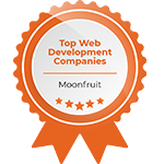 moonfruit best web app development company badge