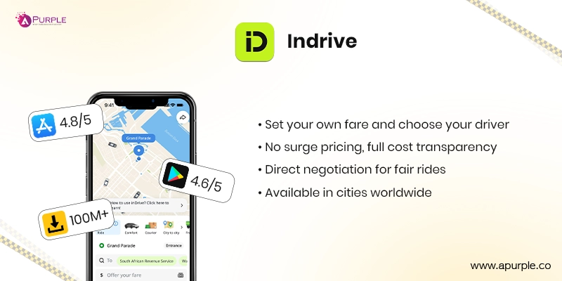 indrive uber competitor apps list