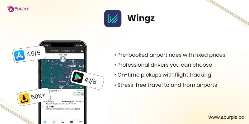 wingz rid hailing app similar to uber